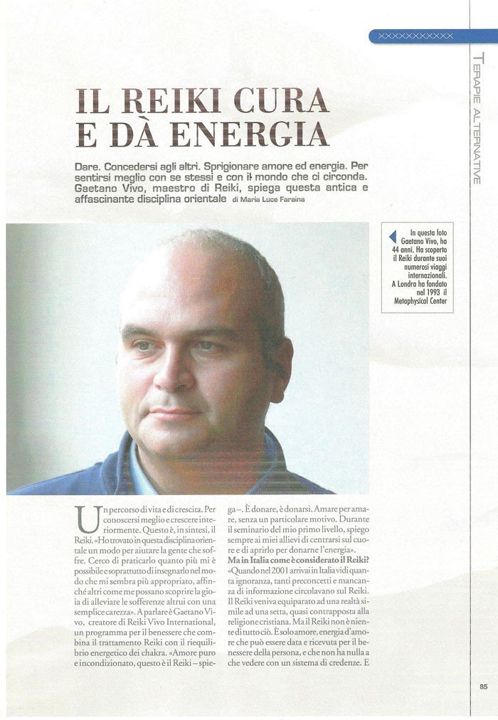 Il Reiki cura e dà energia