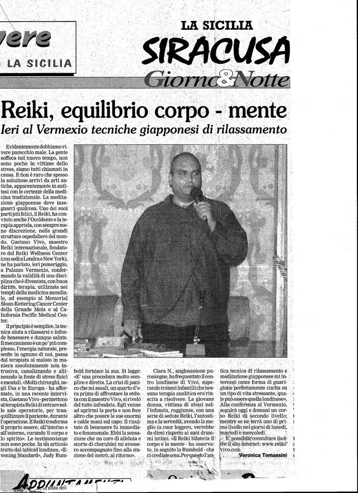 Reiki, equilibrio corpo - mente | La Sicilia Siracusa