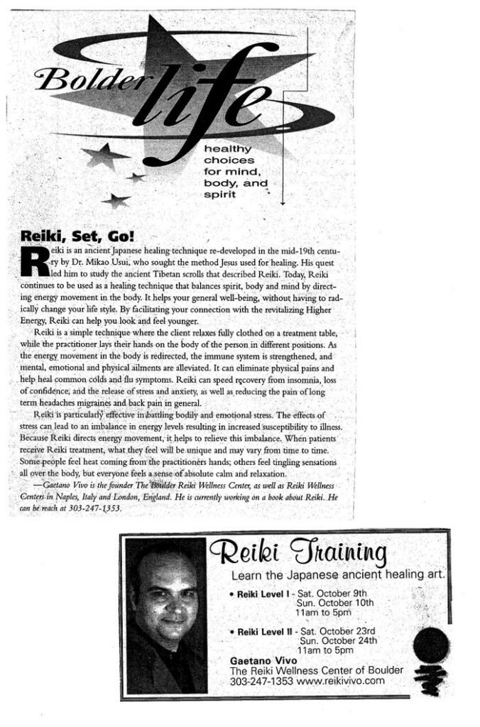 Reiki, Set, Go! | Bolderlife