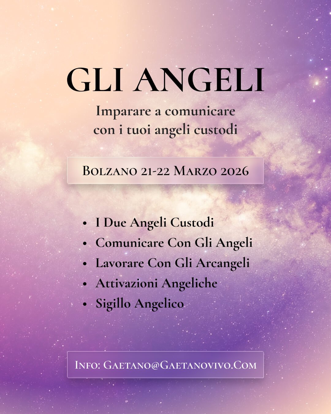 percorsi angelici bolzano 21 22 marzo 2026